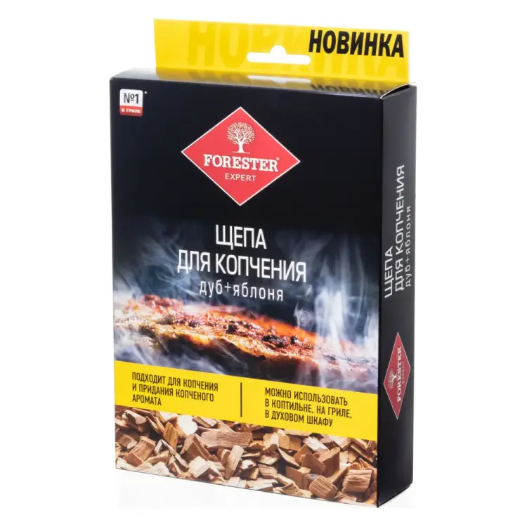 Щепа для копчения в коптильне, на гриле, в духовке Forester mix BC-505 Щепа для копчения в коптильне, на гриле, в духовке Forester mix BC-505