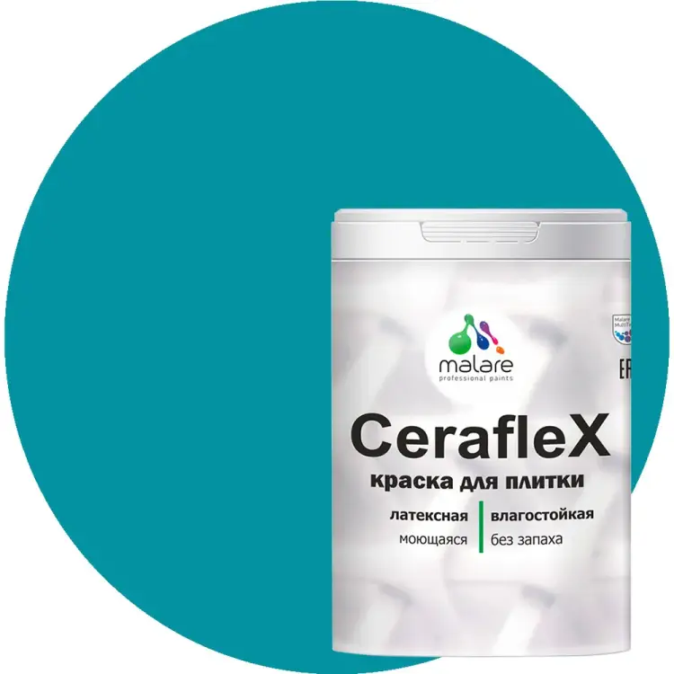 Латексная краска для кафельной и керамической плитки MALARE Ceraflex 2036773321224 Латексная краска для кафельной и керамической плитки MALARE Ceraflex 2036773321224