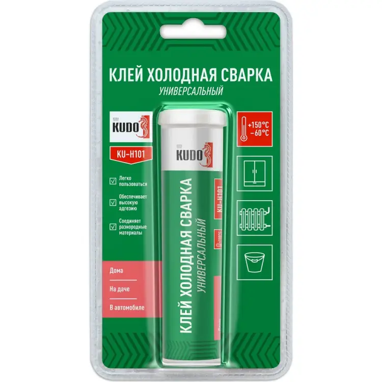 Универсальный клей KUDO Холодная сварка KU-H101 Универсальный клей KUDO Холодная сварка KU-H101