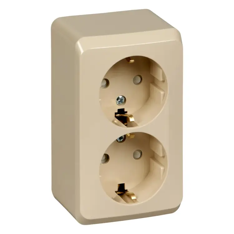 Двухместная розетка Systeme Electric Этюд PA16-008K