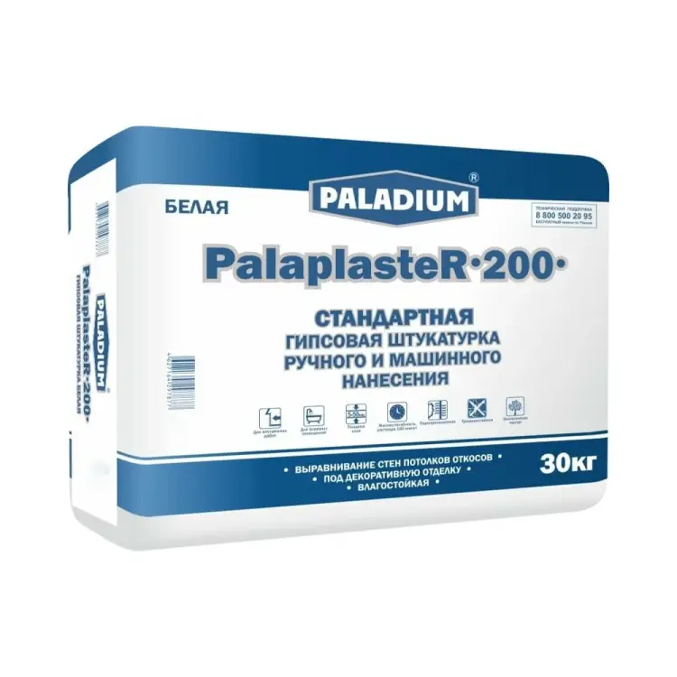Гипсовая штукатурка PALADIUM Palaplaste R-200 83427220 Гипсовая штукатурка PALADIUM Palaplaste R-200 83427220