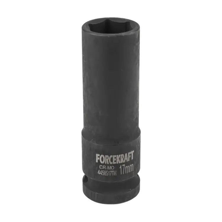 Глубокая тонкостенная шестигранная головка ударная Forcekraft FK-4458517TH(56091) Глубокая тонкостенная шестигранная головка ударная Forcekraft FK-4458517TH(56091)