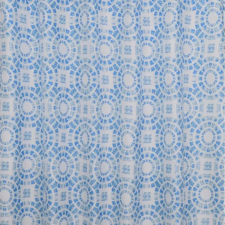 Штора для ванной комнаты Bath Plus Circle Light Blue ch15100