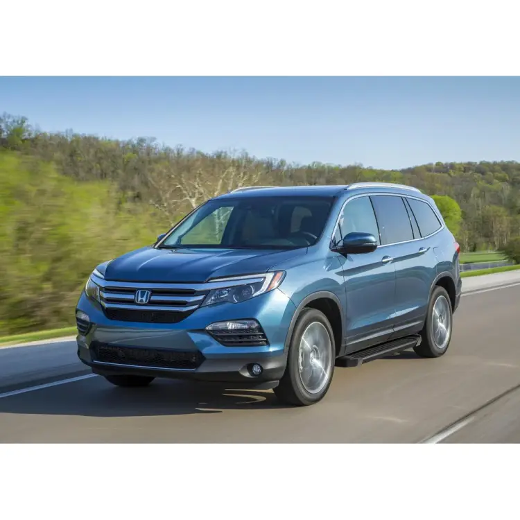 Пороги на автомобиль для Honda Pilot III 2016-2019 г.в. Rival Black F180ALB.2105.1