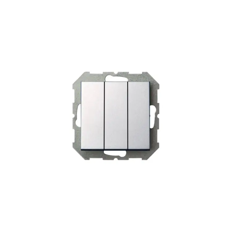 Трехклавишный выключатель LIREGUS Эпсилон IJ3 16-001-01 E/Mt 28-174