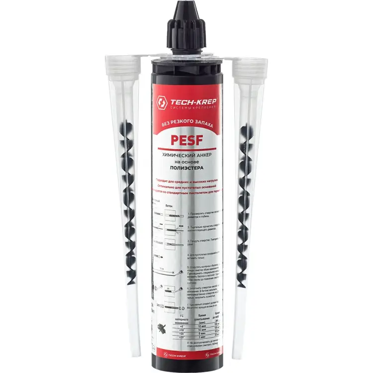 Химический анкер Tech-Krep PESF POLYESTER 300 мл 155336 Химический анкер Tech-Krep PESF POLYESTER 300 мл 155336