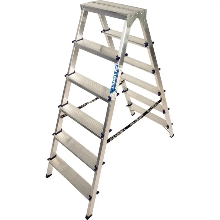 Двухсторонняя стремянка Алюмет A7206 Двухсторонняя стремянка Алюмет A7206