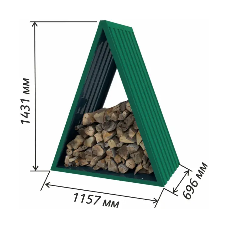 Дровник-шалаш Чебоксарский завод строительных профилей СТЭП 0102-0138
