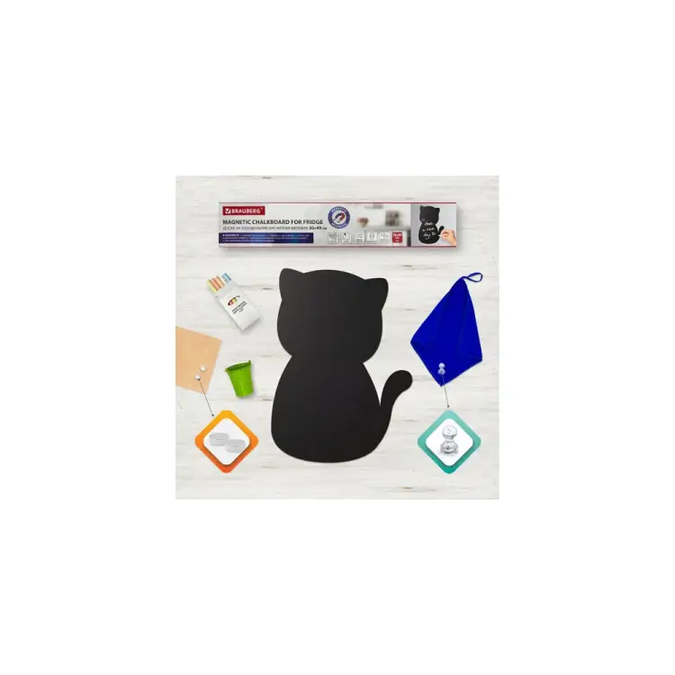 Магнитно-меловая на холодильник BRAUBERG Pussy Cat 237840