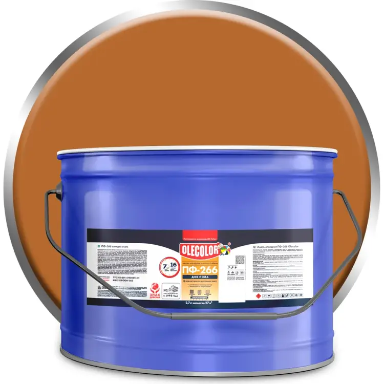 Эмаль для пола Olecolor ПФ-266 4300011457 Эмаль для пола Olecolor ПФ-266 4300011457