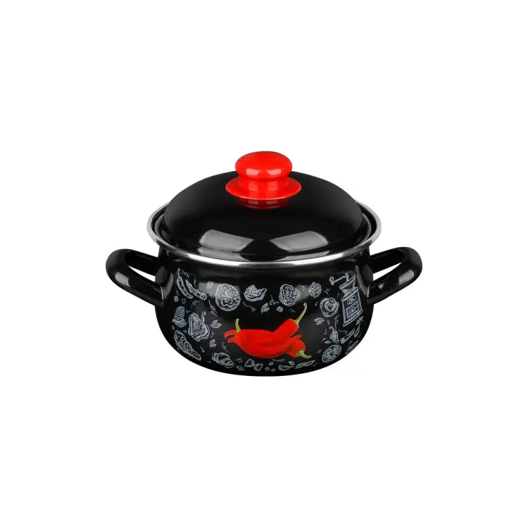 Эмалированная стальная кастрюля PERFECTO LINEA Перчик 50-367838 Эмалированная стальная кастрюля PERFECTO LINEA Перчик 50-367838