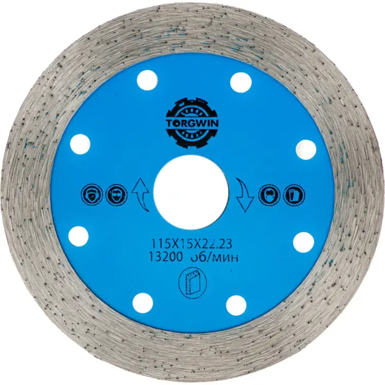 Сплошной диск алмазный TORGWIN Hot Press 106AG-11522KL-15_TW Сплошной диск алмазный TORGWIN Hot Press 106AG-11522KL-15_TW