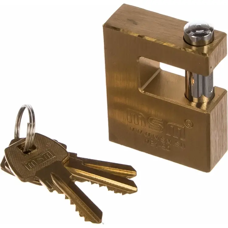 П-образный латунный замок MSM WB1-50