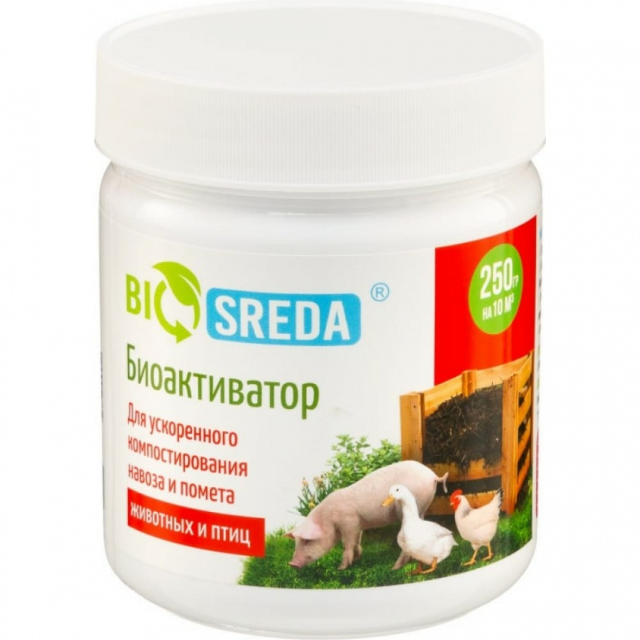 Биоактиватор для ускоренного компостирования навоза и помета BIOSREDA э4610069880107