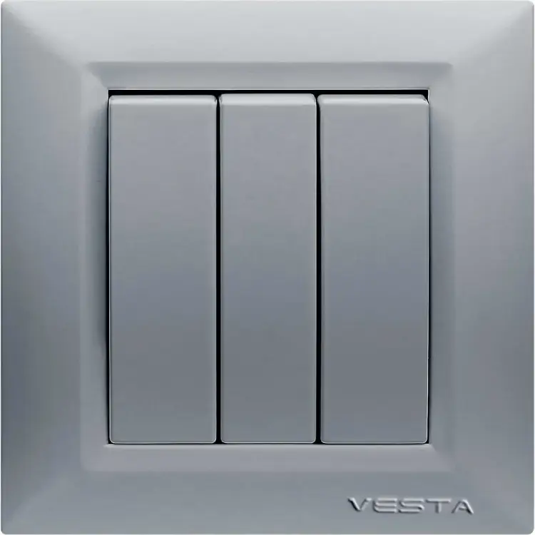Выключатель Vesta Electric Roma Silver FVK010123SRM