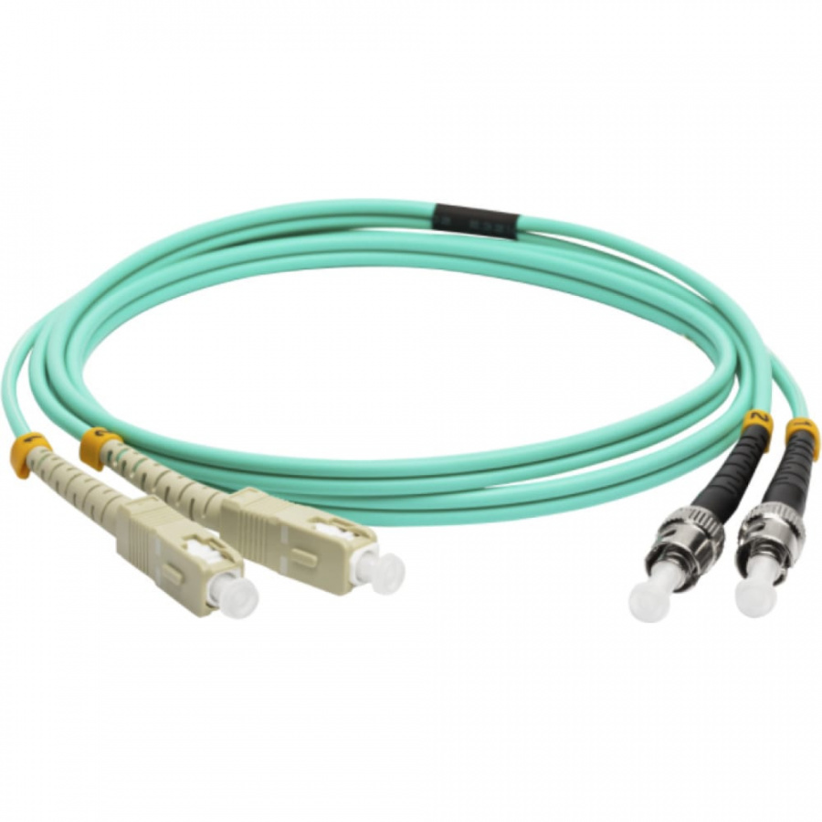 Дуплексный оптический патч-корд LANMASTER LAN-2SC-2ST/OM3-1.0