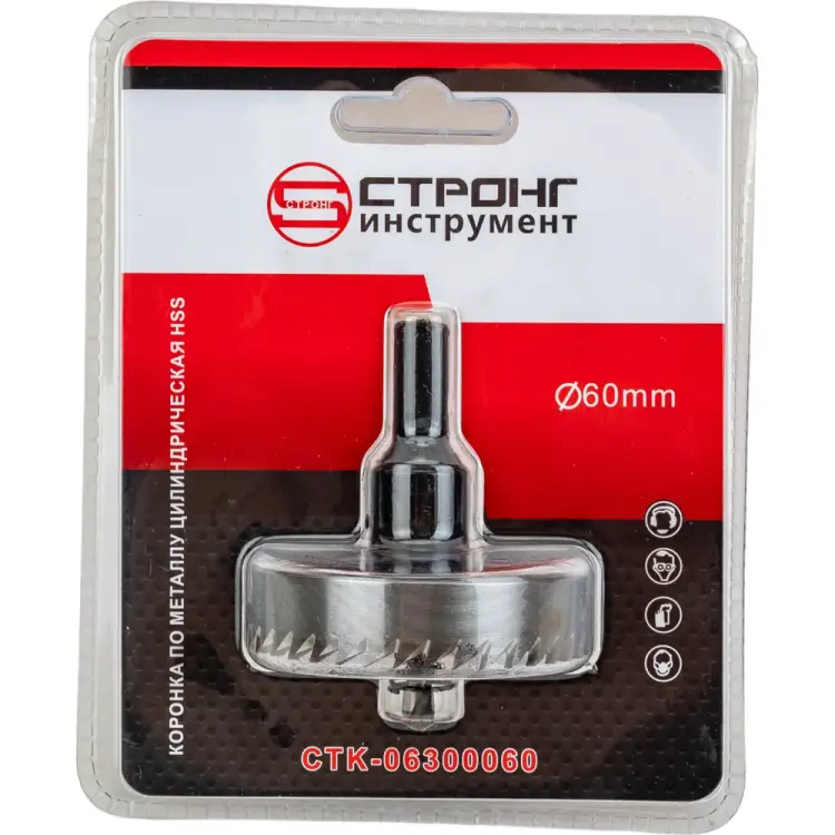 Стальная коронка по металлу Strong CTK-06300060 Стальная коронка по металлу Strong CTK-06300060