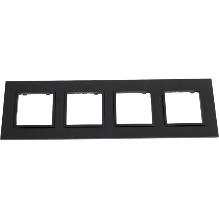 Рамка для розеток и выключателей ЭРА Elegance 14501405 Classic, на 4 поста, антрацит Б0060590