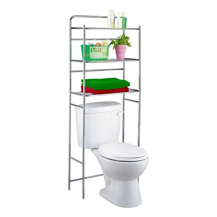 Напольная трехъярусная полка для туалета Tatkraft TANKEN 13292