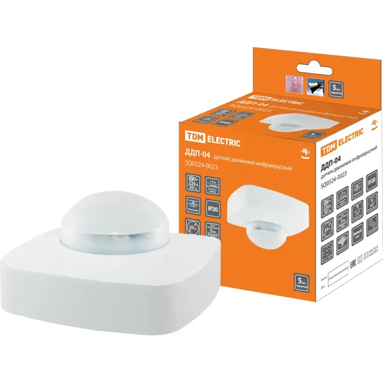 Потолочный датчик движения TDM ELECTRIC ДДП-04 SQ0324-0023