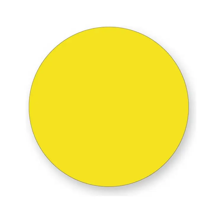 Знак безопасности Стандарт Знак Желтый круг на двери 00-00010687