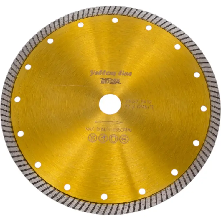 Турбо алмазный диск по граниту MESSER 230D-2.5T-10W-22.2 01-35-230 Турбо алмазный диск по граниту MESSER 230D-2.5T-10W-22.2 01-35-230