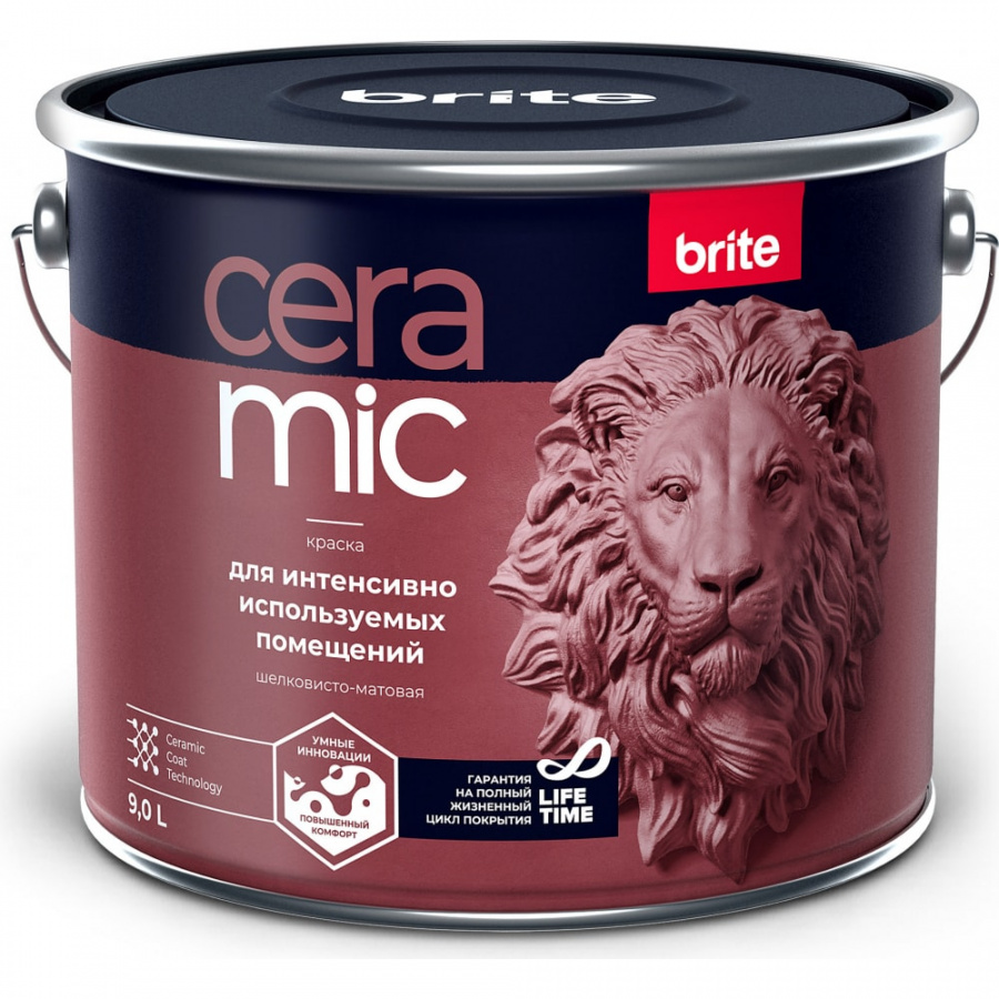 Краска для интенсивно используемых помещений BRITE CERAMIC