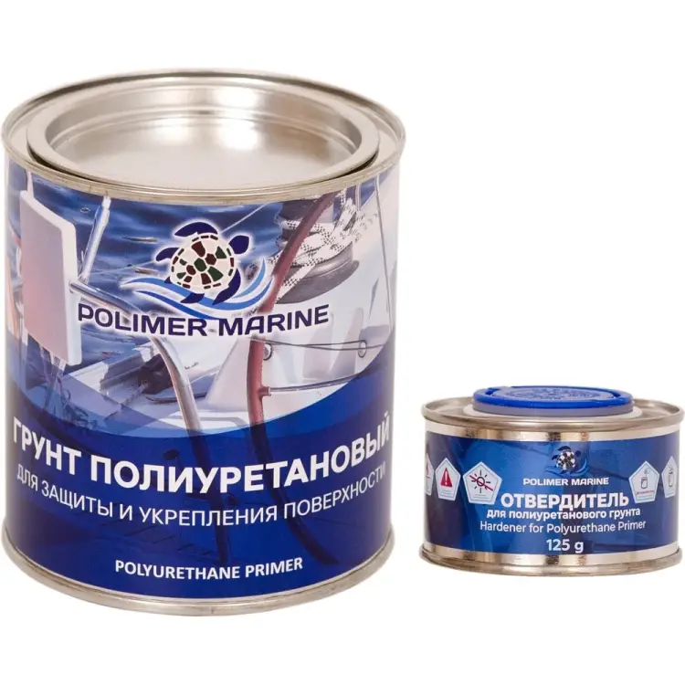 Полиуретановый Двухкомпонентный грунт POLIMER MARINE 1ГПср