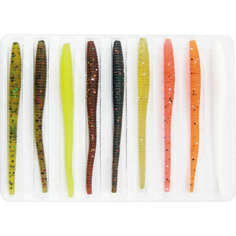 Съедобные искусственные слаги Lucky John LJ Pro Series WIGGLER WORM