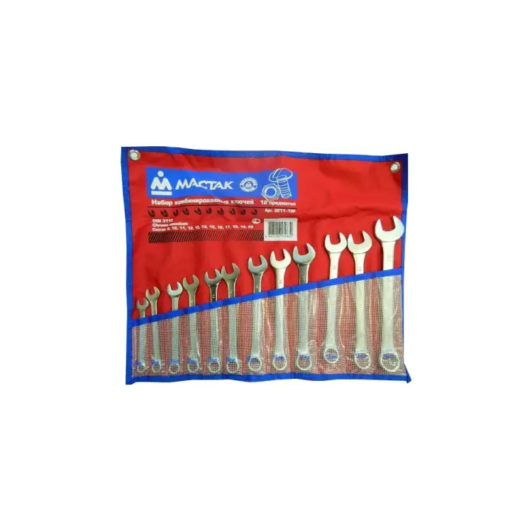 Набор комбинированных ключей МАСТАК 0211-12P