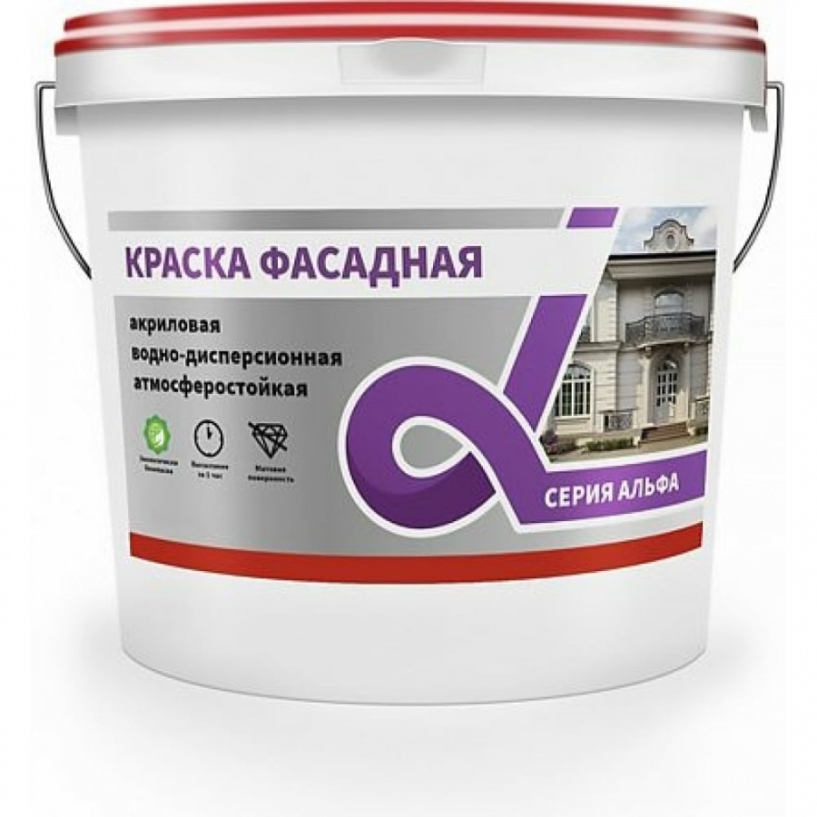 Фасадная водно-дисперсионная краска KRAFOR Альфа