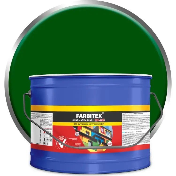 Алкидная эмаль Farbitex ПФ-115 4300005161 Алкидная эмаль Farbitex ПФ-115 4300005161
