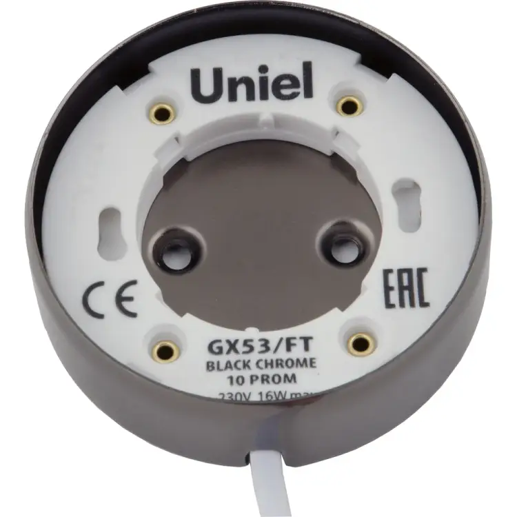 Накладной светильник Uniel GX53/FT BLACK CHROME 10 PROM UL-00003735