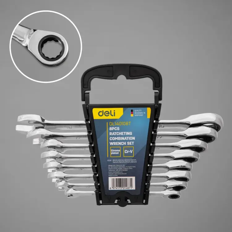 Набор комбинированных ключей DELI DL140108T 98318