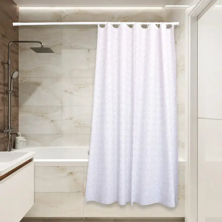 Штора для ванной Сантис peva pv-126 (сиреневые брызги) 75 gsm 180x180 см 38713