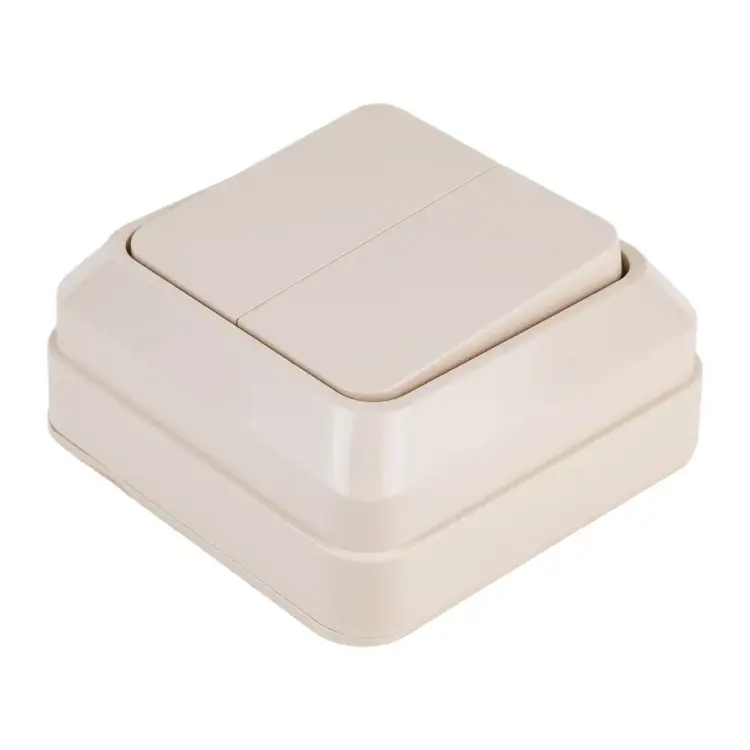 Двухклавишный выключатель Intro Quadro 2-104-02 Б0053759