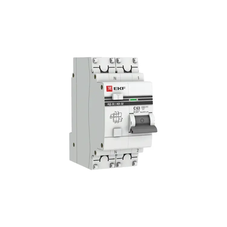 Дифференциальный автомат EKF PROxima АД-32 DA32-63-100-pro