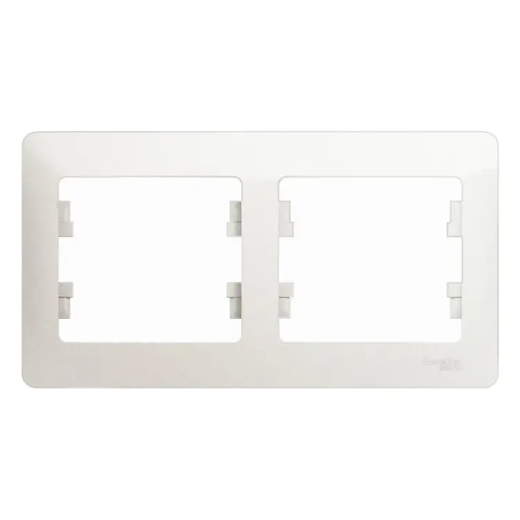 Горизонтальная двухместная рамка Systeme Electric Glossa GSL000602