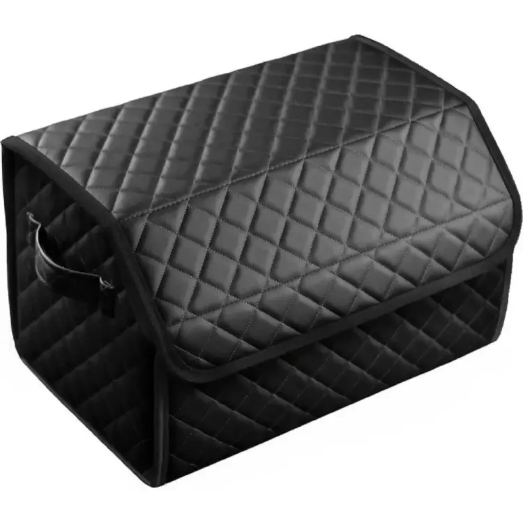 Сумка-органайзер в багажник Vicecar серая нить/черный кант VC040_черный