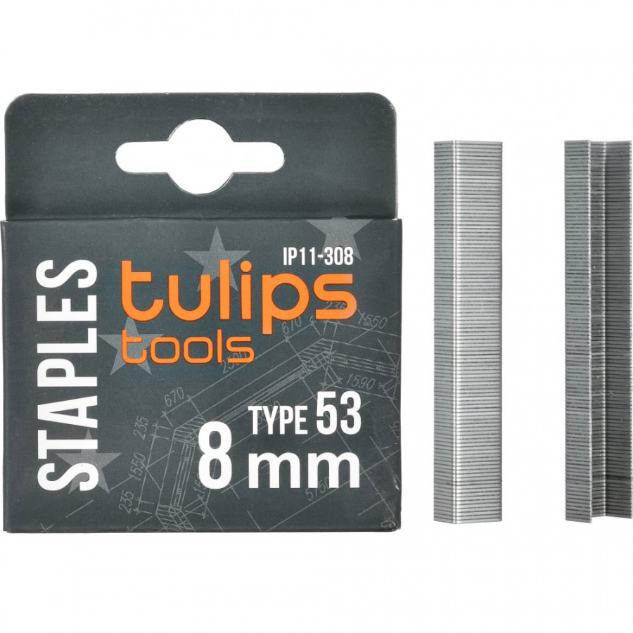 Скобы для степлера Tulips Tools IP11-308