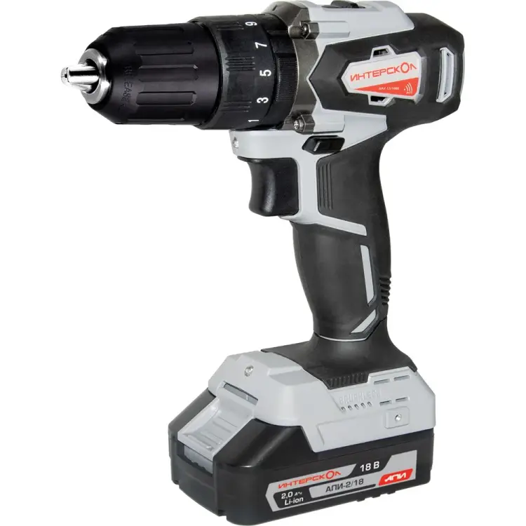 Аккумуляторная ударная дрель-шуруповерт Интерскол 573.2.2.70