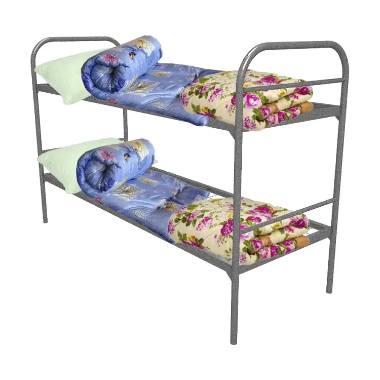 Двухъярусная металлическая кровать Sebmet К2-80190-10050-У1П-КПБ