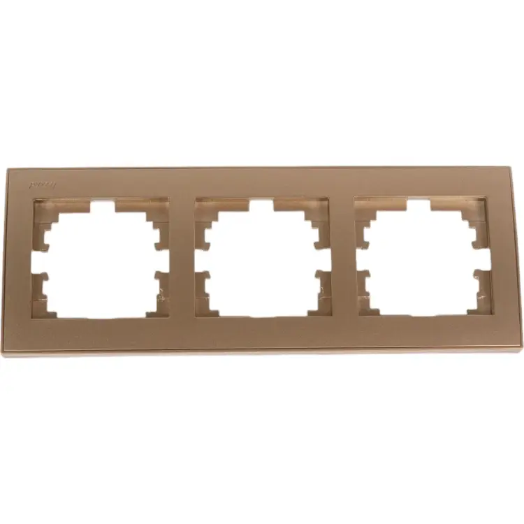 Трехместная горизонтальная рамка Lezard RAIN 703-3131-148