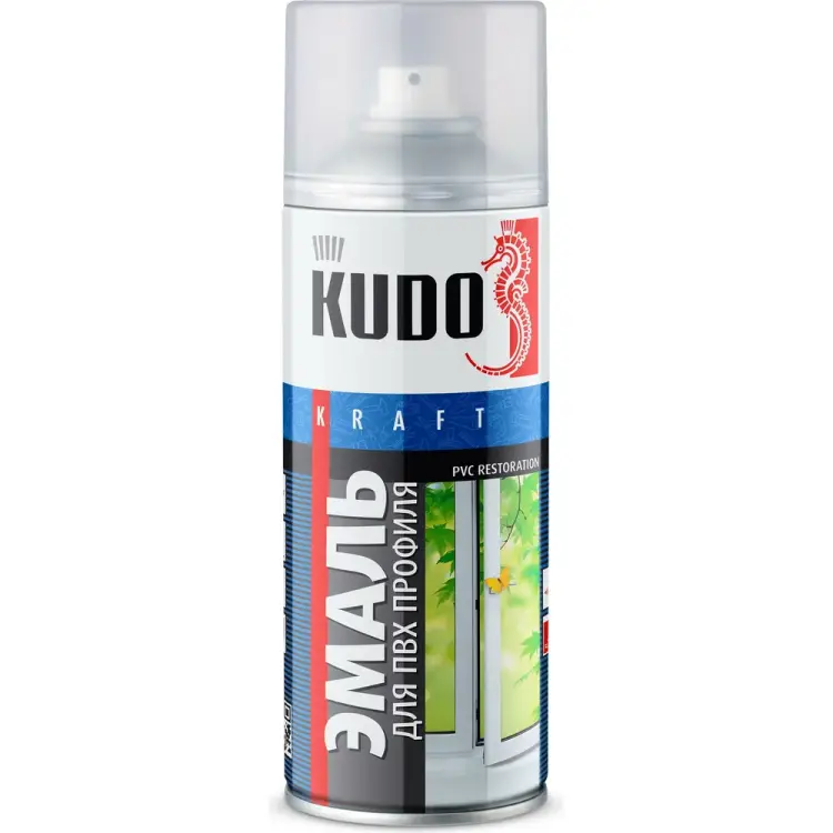 Эмаль для пвх профиля KUDO KU-6101 Эмаль для пвх профиля KUDO KU-6101