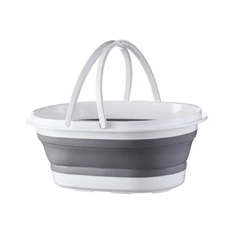 Силиконовое складное ведро SanTrade SL SM-PR912/GY 4439 Силиконовое складное ведро SanTrade SL SM-PR912/GY 4439