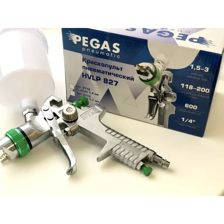 Краскопульт Pegas pneumatic HVLP827 2713