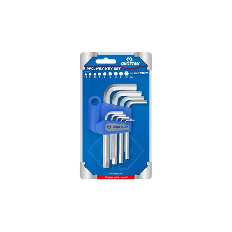 Набор Г-образных шестигранников KING TONY 20219MR