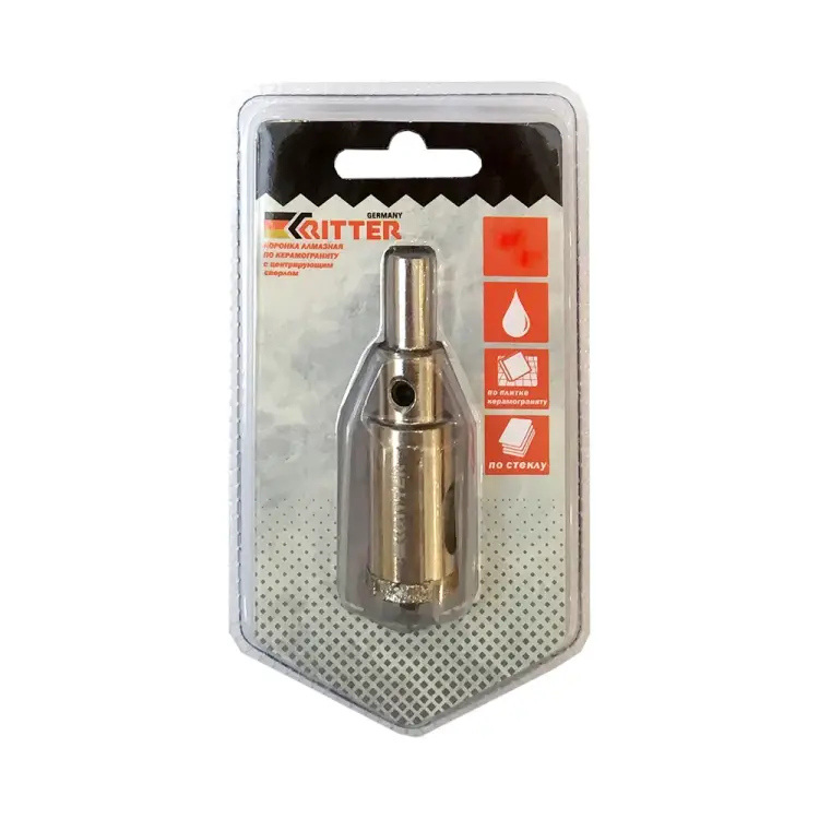 Коронка алмазная по стеклу и керамограниту RITTER PS22305101