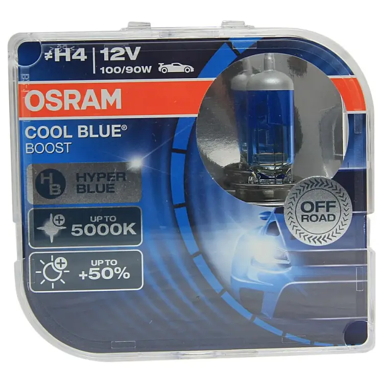 Автолампа Osram H4 100/90 P43t +50% COOL BLUE BOOST 5000K 12V /1/10 O-62193CBB2EURO Автолампа Osram H4 100/90 P43t +50% COOL BLUE BOOST 5000K 12V /1/10 O-62193CBB2EURO