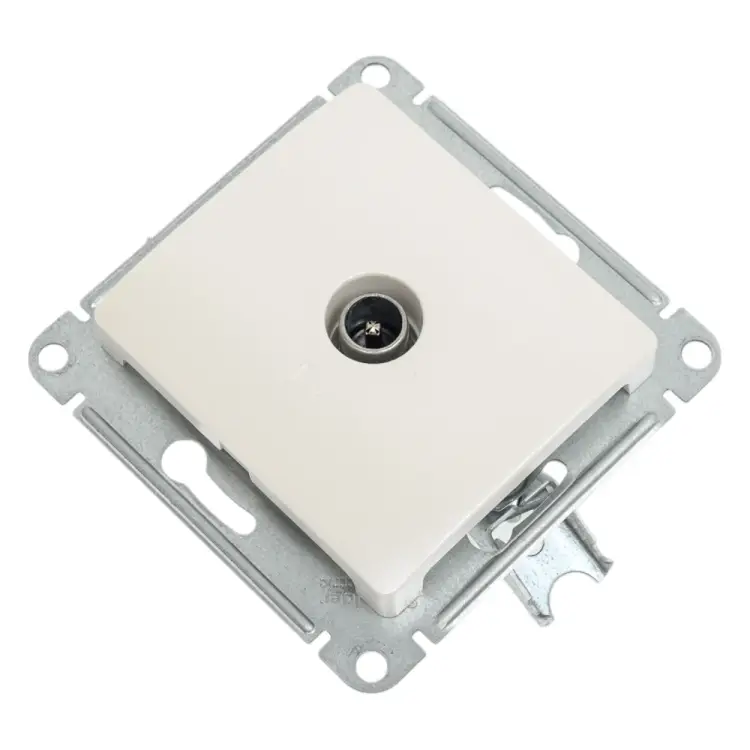 Проходная tv розетка Systeme Electric Glossa GSL000692